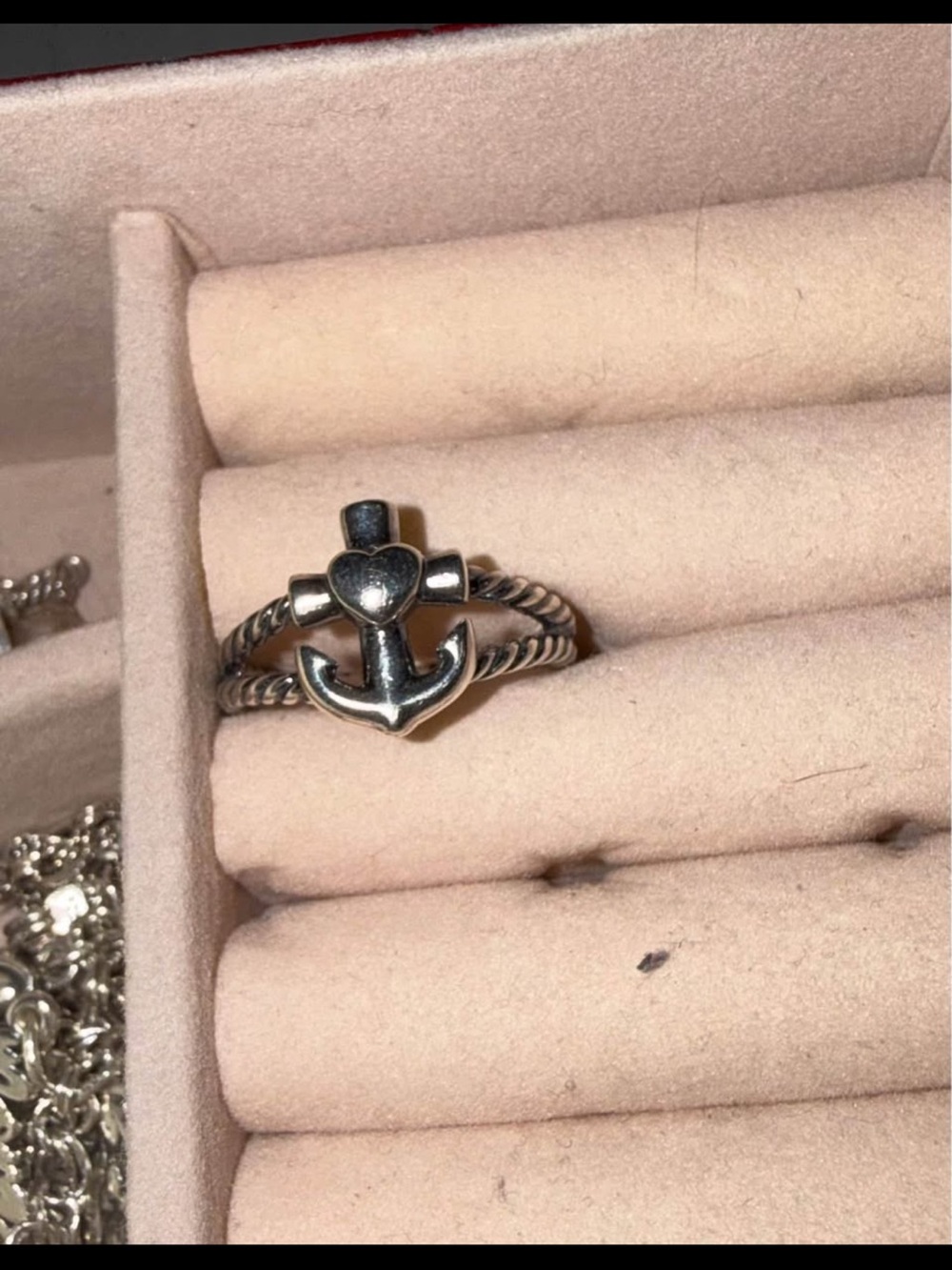 James Avery Anchor Heart Ring